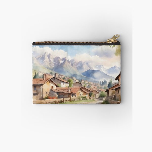 Item preview, Rustic countryside village with mountains backgroud view. designed and sold by Jayjaynaenae.