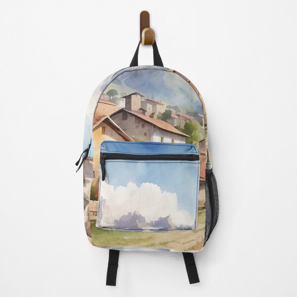 Item preview, Rustic countryside village with mountains backgroud view. designed and sold by Jayjaynaenae.