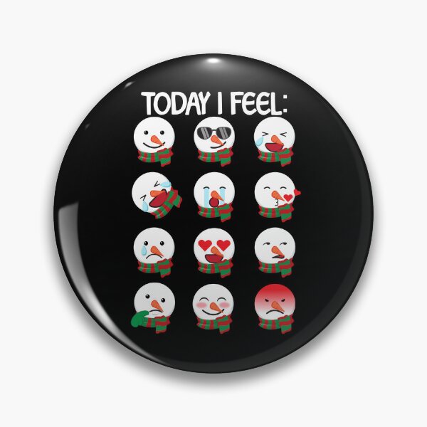 Artikelvorschau, Snowman Emoticons Funny Today I Feel Christmas Snowman Gear entworfen und verkauft von DynamicDesign.