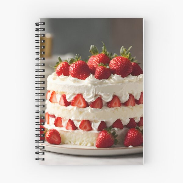 Item preview, Cream cake with strawberries decorated on table. designed and sold by Jayjaynaenae.