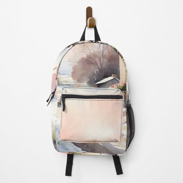 Item preview, Farmhouse in winter with watercolor painted style. designed and sold by Jayjaynaenae.