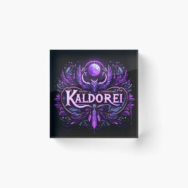 Item preview, Night Elf / Kaldorei World of Warcraft Inspired Neon Crest.  designed and sold by CandyCrab.