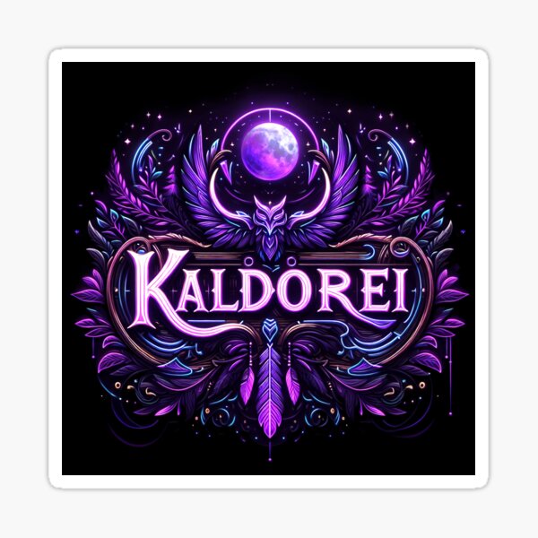 Item preview, Night Elf / Kaldorei World of Warcraft Inspired Neon Crest.  designed and sold by CandyCrab.