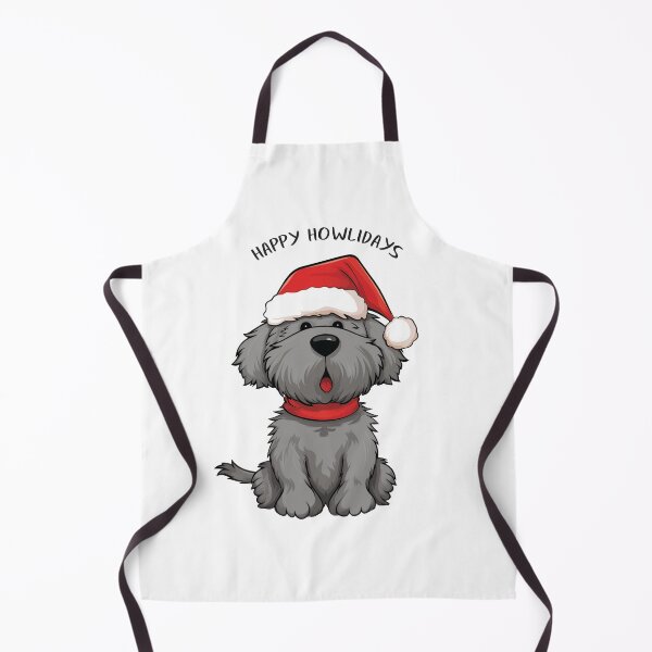 Item preview, Funny Cute Gray Christmas Dog - 'Happy Howlidays' designed and sold by wotsthis.