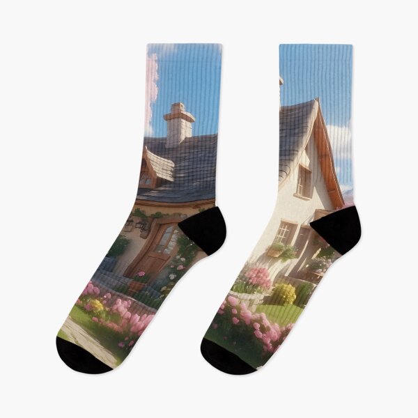 Item preview, Romance European farmhouse with pink flowers garden designed and sold by Jayjaynaenae.