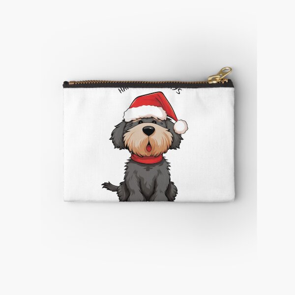 Item preview, Funny Cute Black and Red Christmas Dog - 'Happy Howlidays' designed and sold by wotsthis.