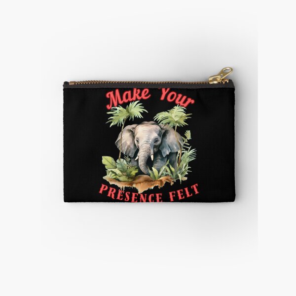 Item preview, Make Your Presence Felt. happy elephant designed and sold by ElephantVibes.