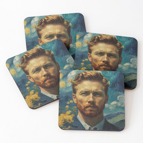 Item preview, Man with sky background with van Gogh graphic style,3d designed and sold by Jayjaynaenae.