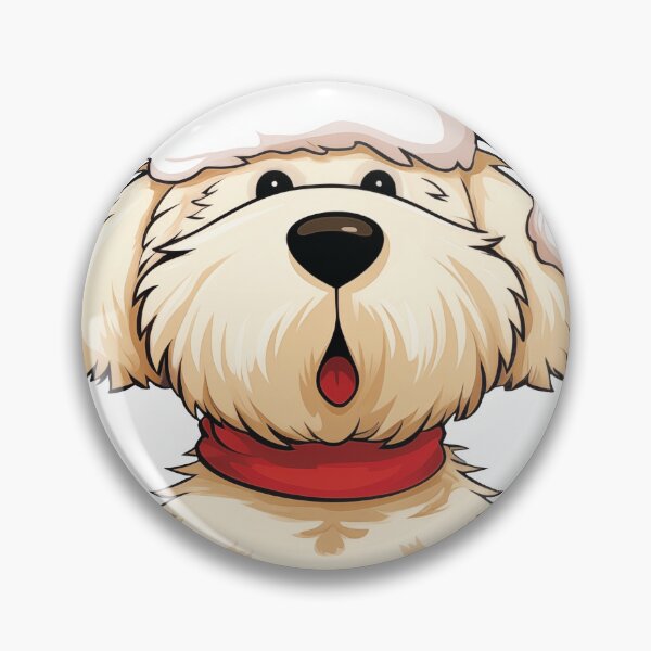 Item preview, Funny Cute Cream, Gold Christmas Dog - 'Happy Howlidays' designed and sold by wotsthis.