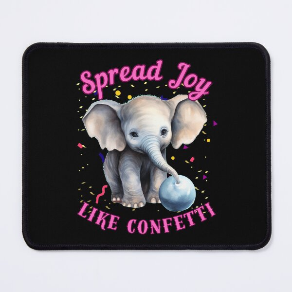 Item preview, Spread Joy Like Confetti. elephant head designed and sold by ElephantVibes.
