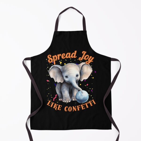 Item preview, Spread Joy Like Confetti. elephant portrait designed and sold by ElephantVibes.