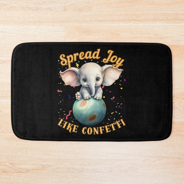 Item preview, Spread Joy Like Confetti. watercolor elephant designed and sold by ElephantVibes.
