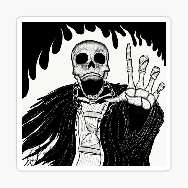 Skeleton Witch Sticker