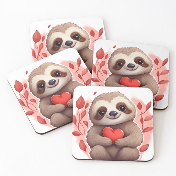 Item preview, Valentine Sloth Cute designed and sold by TeeDesignNanny.