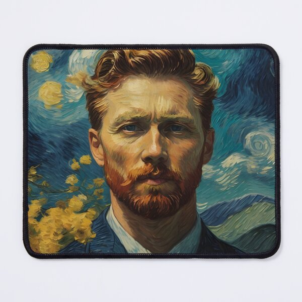 Item preview, Man with sky background with van Gogh graphic style,3d designed and sold by Jayjaynaenae.