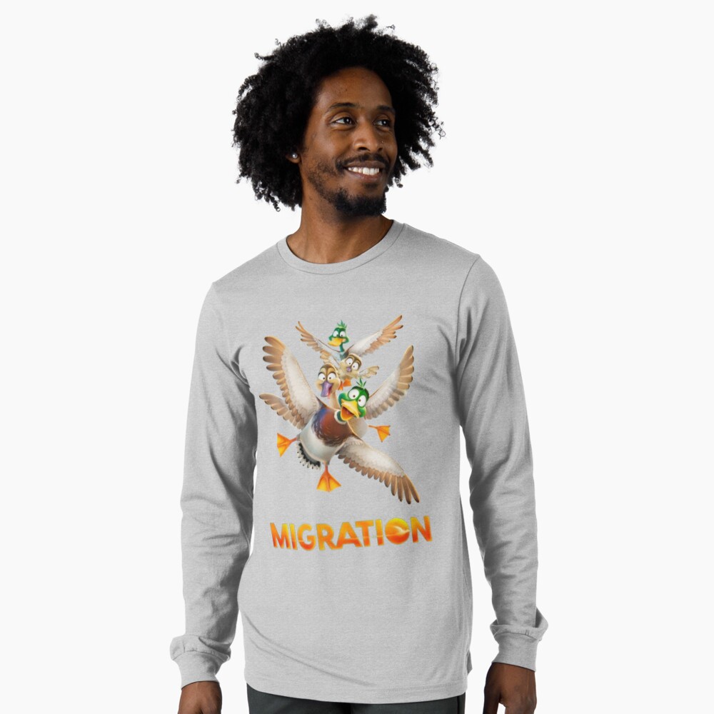 T-shirt Vintage Migration Canards Colverts - Oiseau Migrateur (XXL)