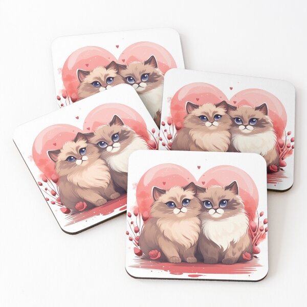 Item preview, Valentine Himalayan Cute Cats designed and sold by TeeDesignNanny.
