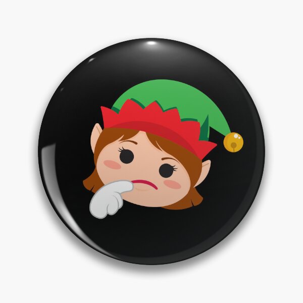 Artikelvorschau, Girl Elf Emoticons Thinking Girl Elf Christmas Elf Emoticon Gear entworfen und verkauft von DynamicDesign.