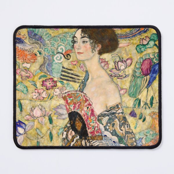 Item preview, Revel in Gustav Klimt's Masterpiece: Lady with Fan - Iconic Painting designed and sold by Under-TheTable.