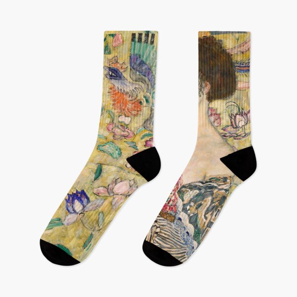 Item preview, Revel in Gustav Klimt's Masterpiece: Lady with Fan - Iconic Painting designed and sold by Under-TheTable.