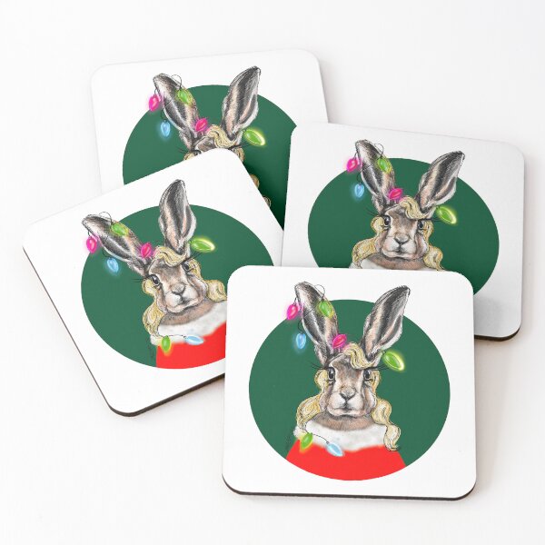 Item preview, Mariah Harey Cute Christmas Santa Rabbit Hare designed and sold by PG Illustration.