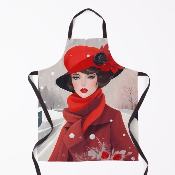 Item preview, Scarlet Ice Queen, A Parisian Winter Fantasy - No.5 Eileen designed and sold by BALMYPRINTEMPS.