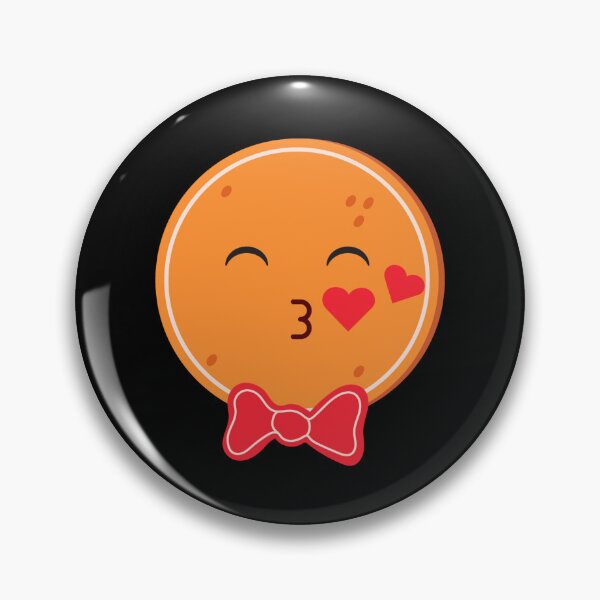 Artikelvorschau, Gingerbread Man Emoticon Blowing Kisses Gingerbread Man Gear entworfen und verkauft von DynamicDesign.