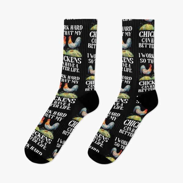 Item preview, I work hard - chicken lover designed and sold by EvergreenWhimsy.