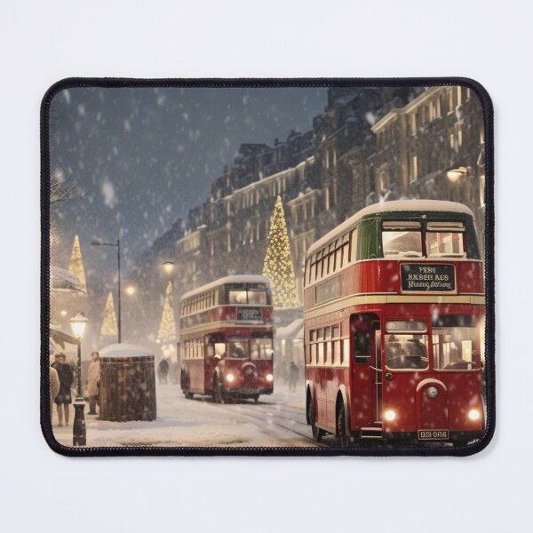 Item preview, Merry Christmas in London / Red  bus designe /Great vision Christmas in London designed and sold by OkiFab.
