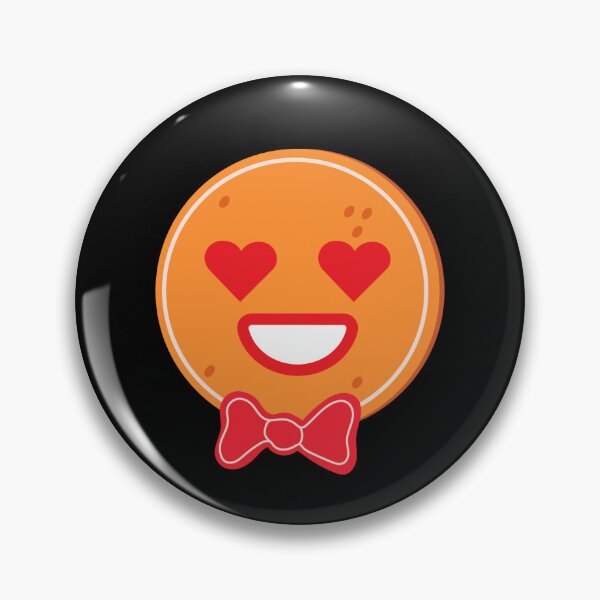 Artikelvorschau, Gingerbread Man Emoticons Heart Eyes In Love Emoticon Gear entworfen und verkauft von DynamicDesign.