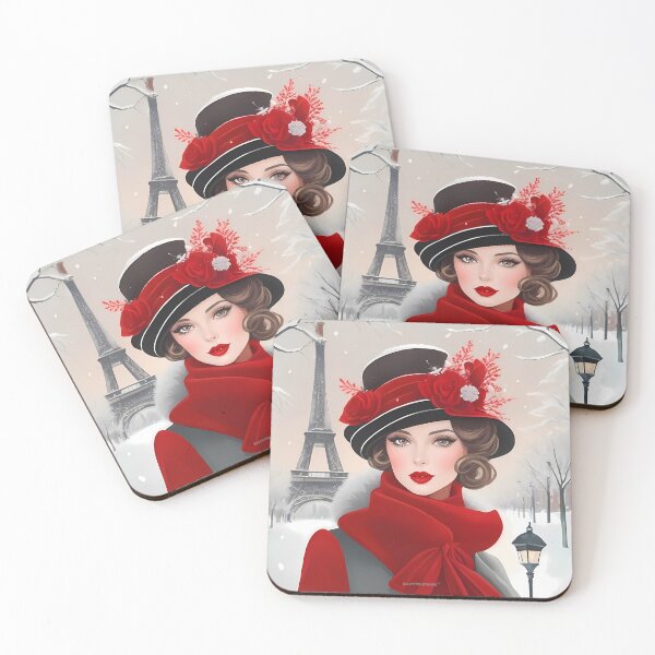 Item preview, Scarlet Ice Queen, A Parisian Winter Fantasy - No.6 Doreen designed and sold by BALMYPRINTEMPS.