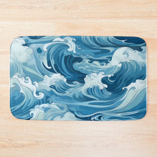 Item preview, Ocean Waves Claymation Inspired Art #1  designed and sold by CareToCanvas.
