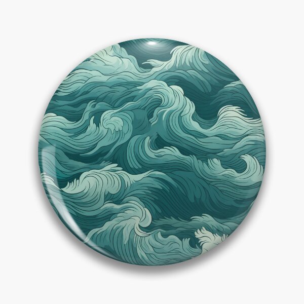 Artikelvorschau, Ocean Waves Claymation Inspired Art #3 entworfen und verkauft von CareToCanvas.