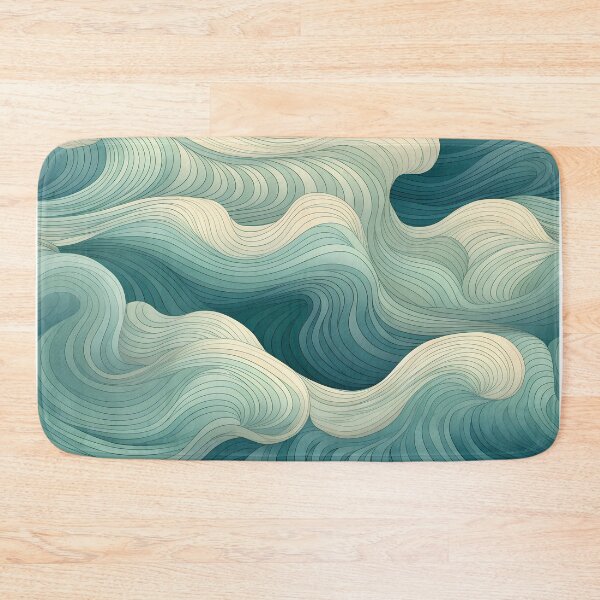 Item preview, Ocean Waves Claymation Inspired Art #4 designed and sold by CareToCanvas.