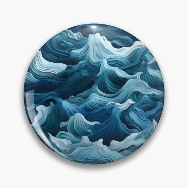 Item preview, Ocean Waves Claymation Inspired Art #7 designed and sold by CareToCanvas.