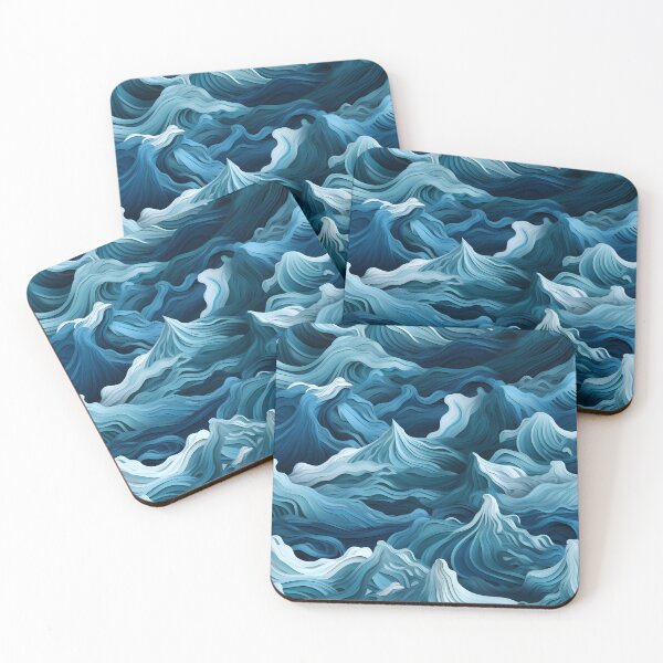Item preview, Ocean Waves Claymation Inspired Art #7 designed and sold by CareToCanvas.