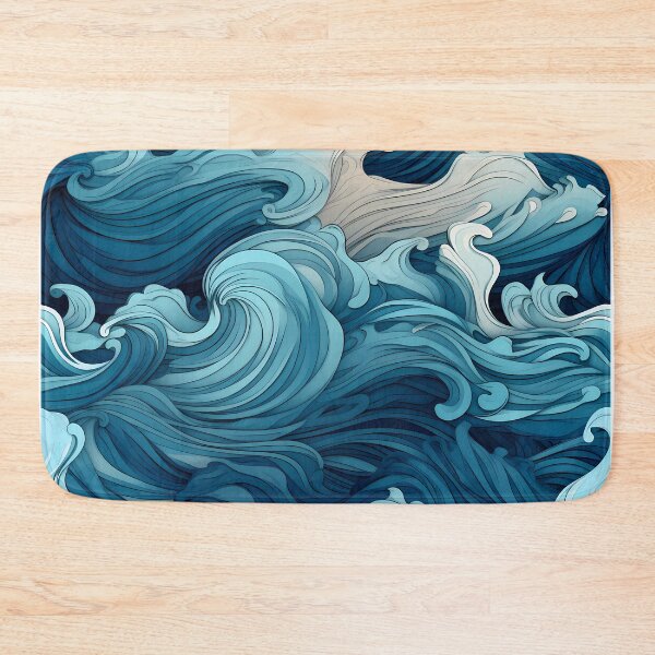 Item preview, Ocean Waves Claymation Inspired Art #9 designed and sold by CareToCanvas.
