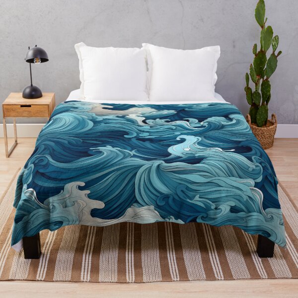 Item preview, Ocean Waves Claymation Inspired Art #9 designed and sold by CareToCanvas.