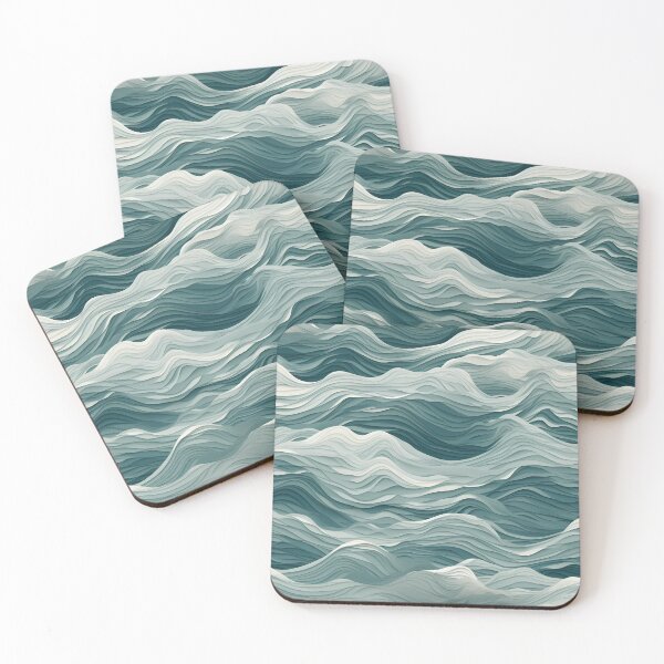 Artikelvorschau, Ocean Waves Claymation Inspired Art #10 entworfen und verkauft von CareToCanvas.
