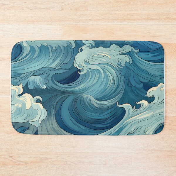 Item preview, Ocean Waves Claymation Inspired Art #11 designed and sold by CareToCanvas.