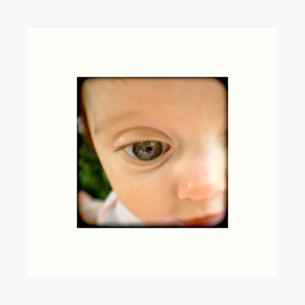 Cyan four months old Art Print