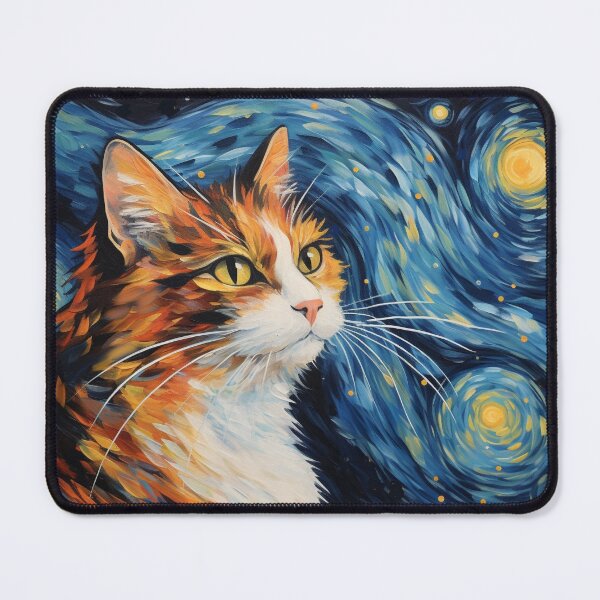Item preview, Calico Cat Starry Night designed and sold by Myra365Art.