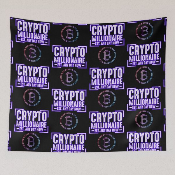 Item preview, Crypto Millionaire Any Day Now designed and sold by WoodburyLake.