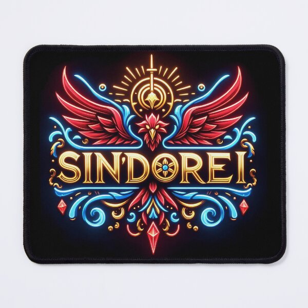 Item preview, Blood Elf / Sin'dorei World of Warcraft Inspired Neon Crest designed and sold by CandyCrab.