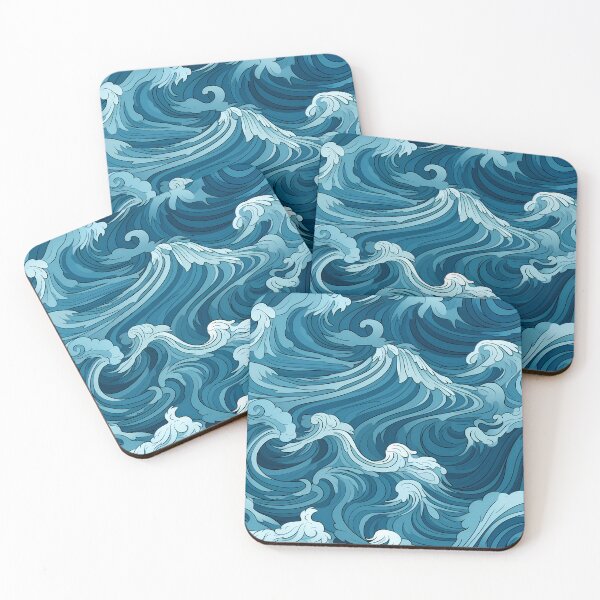 Item preview, Ocean Waves Claymation Inspired Art #12 designed and sold by CareToCanvas.