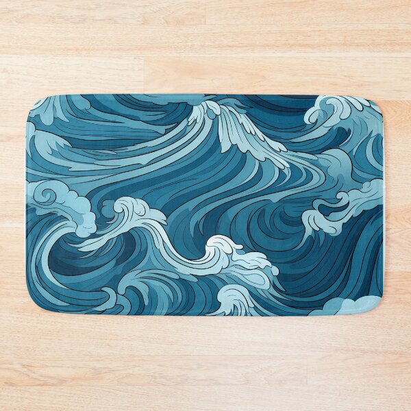 Item preview, Ocean Waves Claymation Inspired Art #12 designed and sold by CareToCanvas.