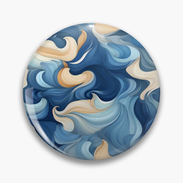 Artikelvorschau, Ocean Waves Claymation Inspired Art #13 entworfen und verkauft von CareToCanvas.