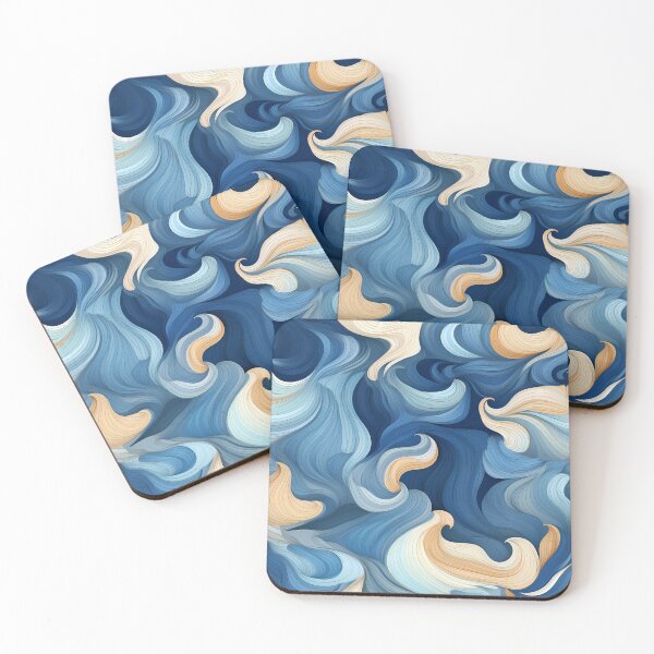 Artikelvorschau, Ocean Waves Claymation Inspired Art #13 entworfen und verkauft von CareToCanvas.