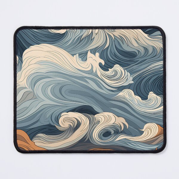 Item preview, Ocean Waves Claymation Inspired Art #14 designed and sold by CareToCanvas.