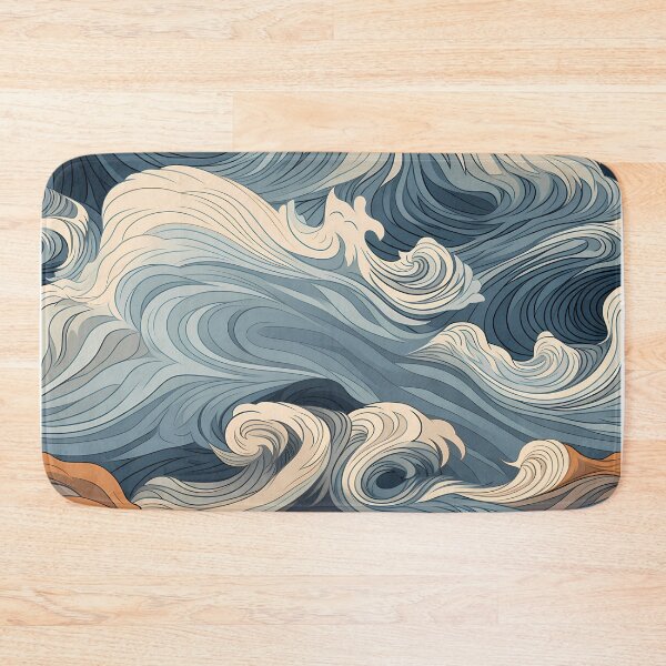 Item preview, Ocean Waves Claymation Inspired Art #14 designed and sold by CareToCanvas.
